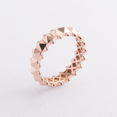 Кольцо в красном золоте к08355