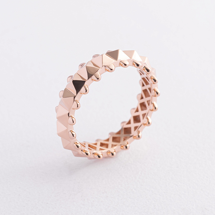 Кольцо в красном золоте к08355 от ювелирного магазина Оникс