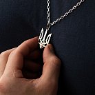 Срібний кулон "Герб України - Тризуб" 133125 от ювелирного магазина Оникс - 10