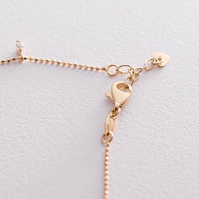 Золотой браслет с фианитами б04218 №3