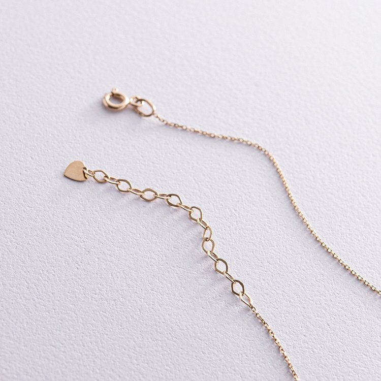 Кольє "Сердечко" у жовтому золоті кол01700с від ювелірного магазину Онікс - 7