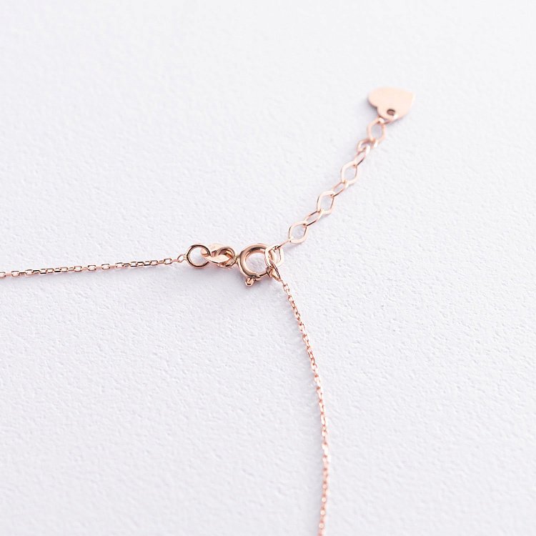 Кольє "Політ над хмарами" в червоному золоті (можливе гравіювання) кол01882 від ювелірного магазину Онікс - 2