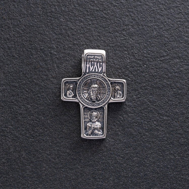 Православный крест "Святой Михаил" 132479 от ювелирного магазина Оникс - 4