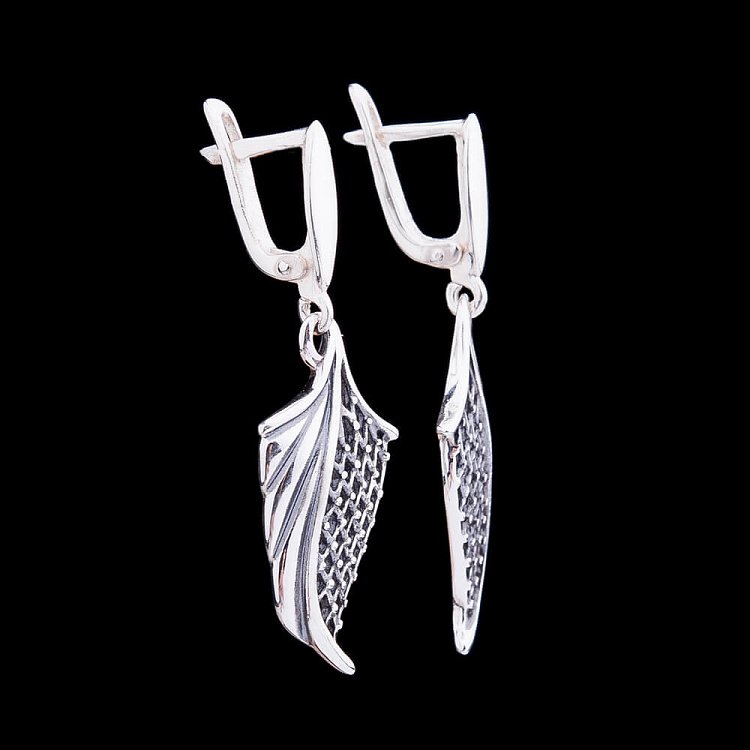 Серебряные серьги 12232 от ювелирного магазина Оникс - 1