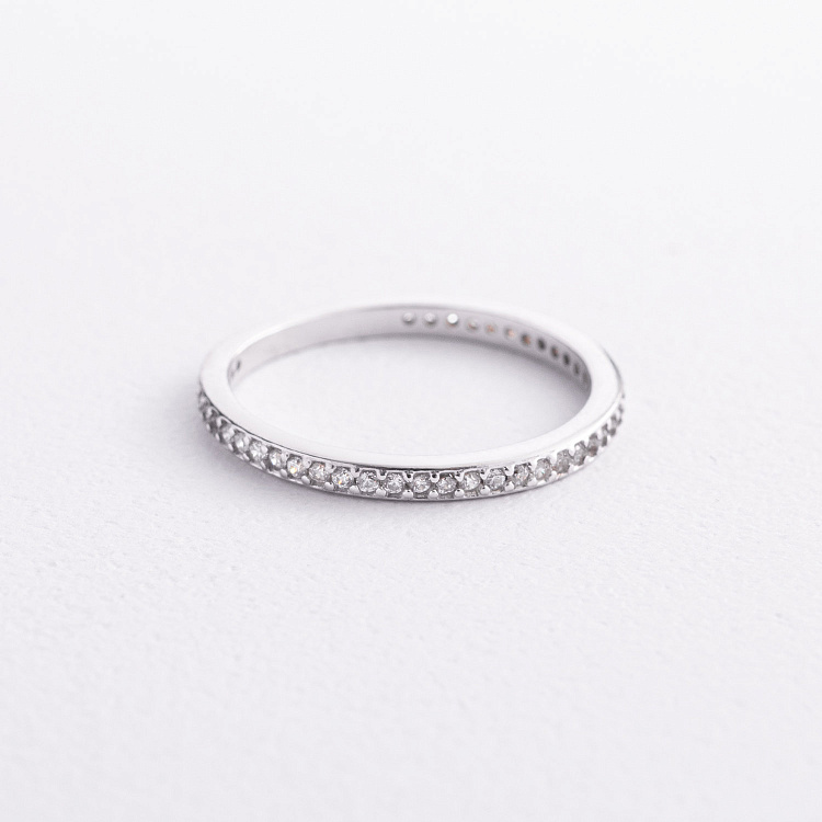 Серебряное кольцо с фианитами 1909/1р-CZ от ювелирного магазина Оникс - 2