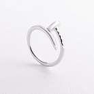 Срібна каблучка "Цвях" 112701 от ювелирного магазина Оникс