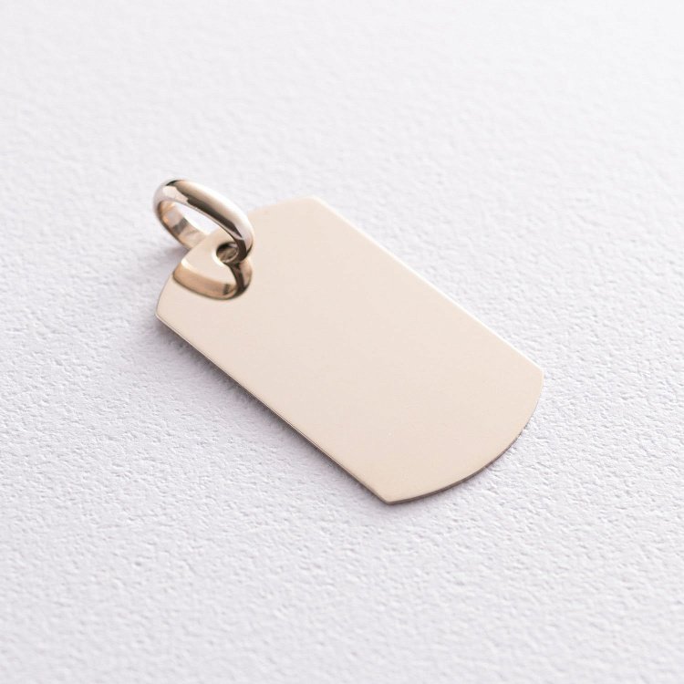 Жетон в белом золоте (возможна гравировка) п03832 от ювелирного магазина Оникс