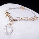 Золотий браслет з білого і жовтого золота б01550 от ювелирного магазина Оникс - 1