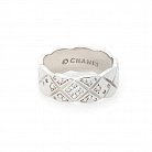 Срібний перстень з фіанітами 112041 от ювелирного магазина Оникс - 1