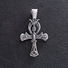 Срібний кулон "Єгипетський хрест Анкх. Жезл Озіріс - символ вічного життя" 133111 от ювелирного магазина Оникс