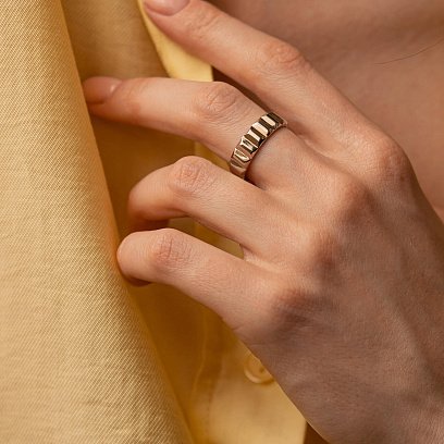 Каблучка "Frederika" у білому золоті к07519 №10