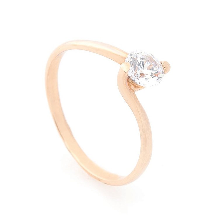 Помолвочное кольцо с фианитом к01900 Помолвочное кольцо с фианитом к01900 от ювелирного магазина Оникс