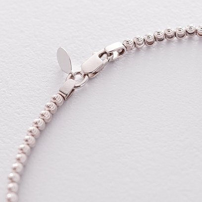 Браслет з білого золота б03845 №4