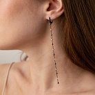 Золоті сережки "Кульки на ланцюжку" с09438 от ювелирного магазина Оникс