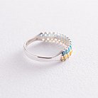 Серебряное кольцо с фианитами 111574 от ювелирного магазина Оникс - 2