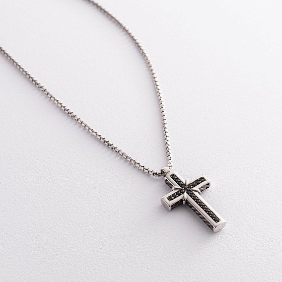 Чоловіче срібне кольє "Хрест" ZANCAN EXC479 №3