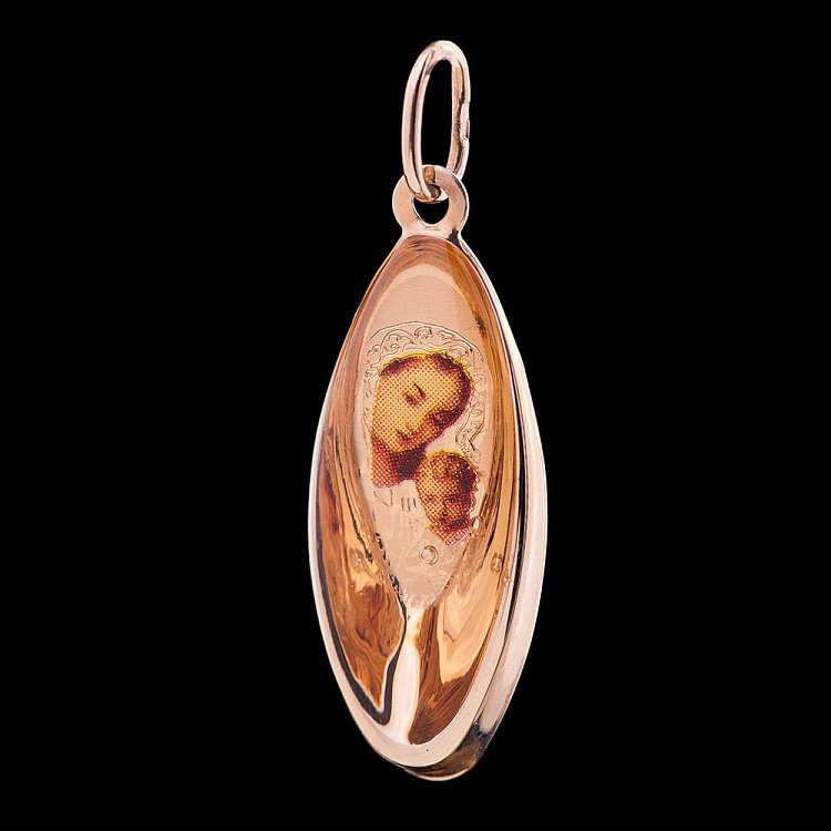 Золота ладанка (емаль) п01467 від ювелірного магазину Онікс