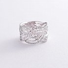 Кольцо в белом золоте с бриллиантами ккит893 от ювелирного магазина Оникс