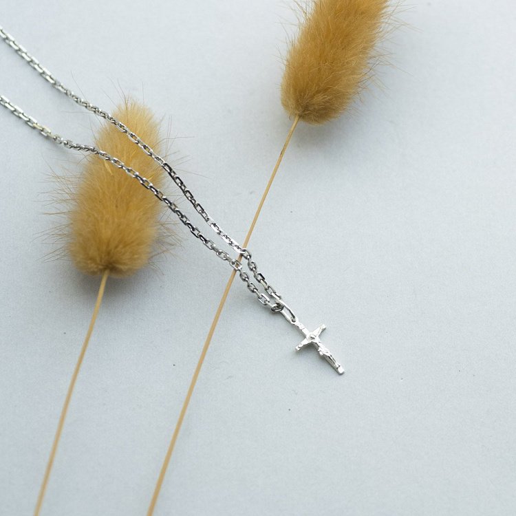 Детский православный крестик 131539 от ювелирного магазина Оникс