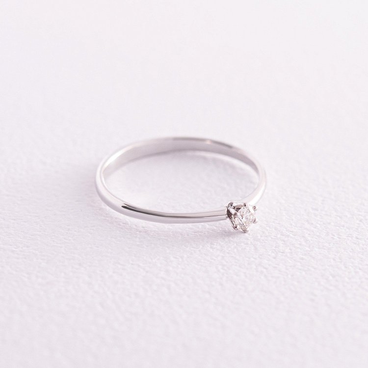 Заручальна золота каблучка з діамантом 227721121 від ювелірного магазину Онікс - 5