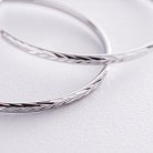Сережки - кільця в сріблі (4.9 см) 122951 от ювелирного магазина Оникс - 2