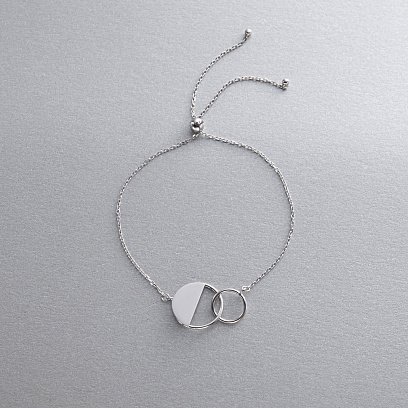 Золотой браслет "Переплетение" б04735 №6