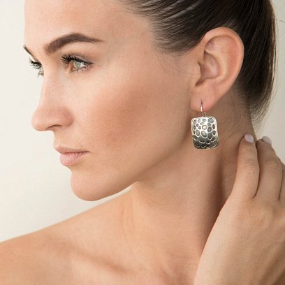 Серебряные серьги 12086