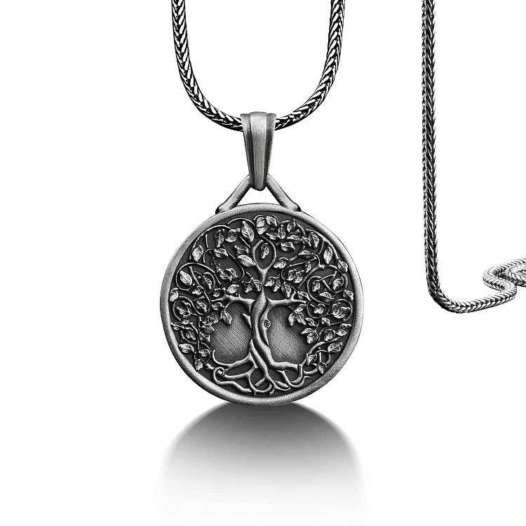 Срібний кулон "Дерево життя" (можливе гравіювання) 133187 від ювелірного магазину Онікс - 6