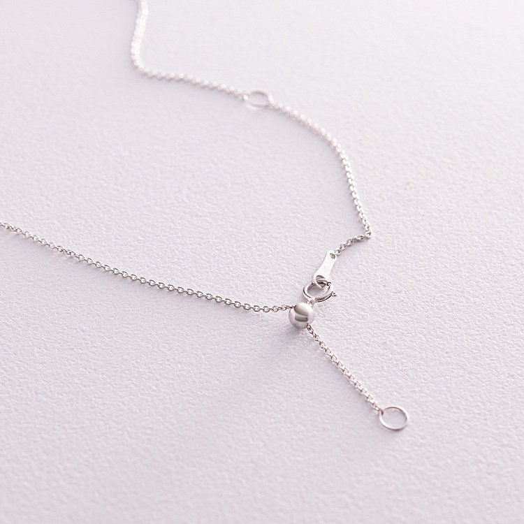 Золоте кольє "Хрестик" з діамантами колб0016ca від ювелірного магазину Онікс - 4