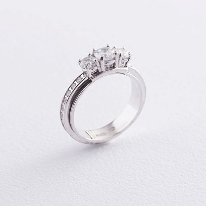 Золота каблучка (фіаніти) к02685 №3