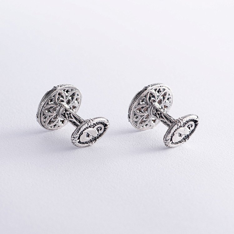 Срібні запонки "Gothic classic" zaponki1 від ювелірного магазину Онікс - 5