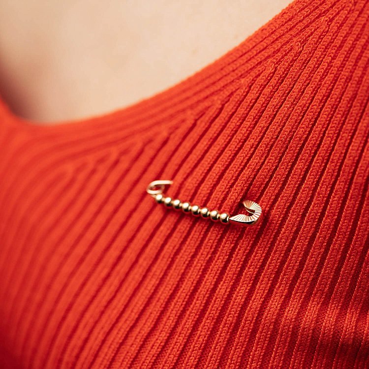 Золота шпилька "Кульки" 3.2 см зак00291 від ювелірного магазину Онікс - 1