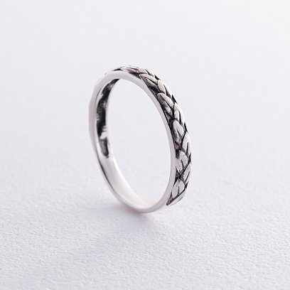 Кольцо "Колосок" в серебре 112662