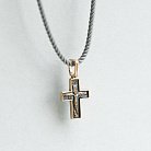 Золотой православный крест «Распятие. Молитва «Спаси и сохрани» п01826 от ювелирного магазина Оникс - 3
