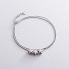 Срібний браслет "Зірочка" 141274 от ювелирного магазина Оникс