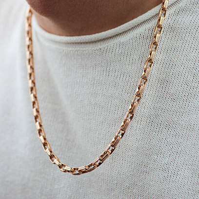 Мужская золотая цепочка ц00566 №6