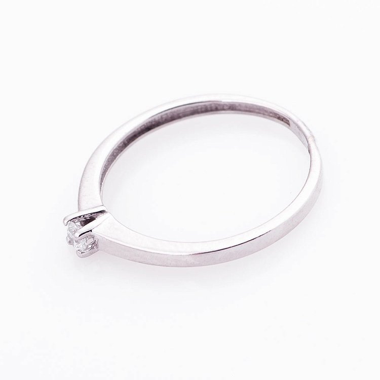 Золотое кольцо (фианит) к03684 от ювелирного магазина Оникс - 1