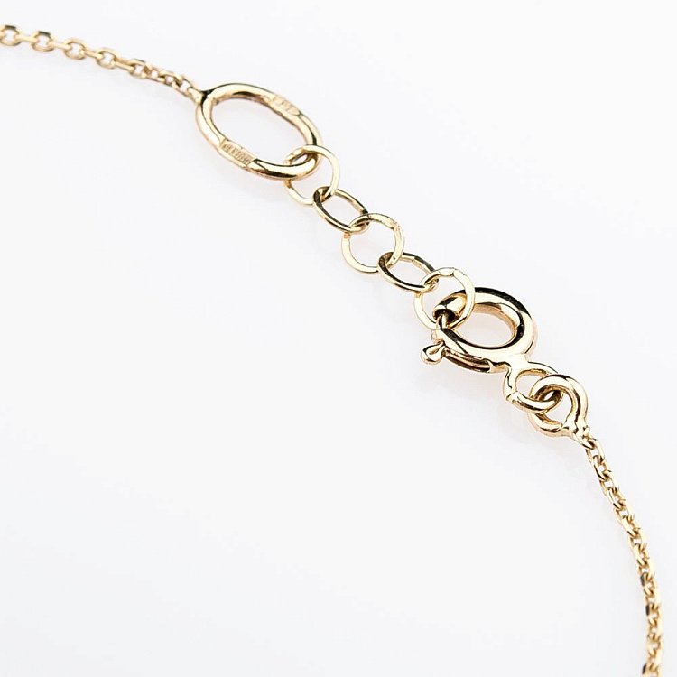 Золотой браслет "Мальчик" с фианитами б02531 от ювелирного магазина Оникс - 2