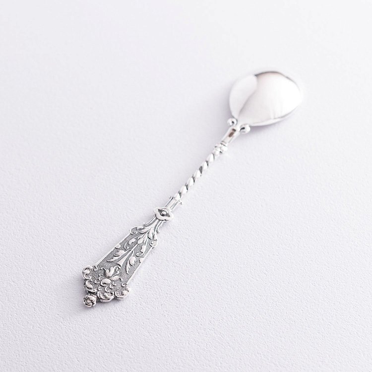 Серебряная кофейная ложка 24026 от ювелирного магазина Оникс - 1