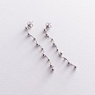 Серебряные серьги "Шарики" 122831 от ювелирного магазина Оникс - 1