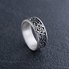 Мужское серебряное кольцо "Кельтский узел и Сварог" 417 от ювелирного магазина Оникс