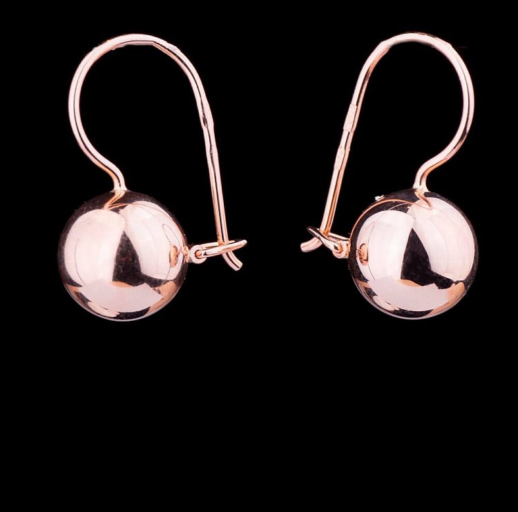 Серьги "Шарики" с02397 от ювелирного магазина Оникс - 5