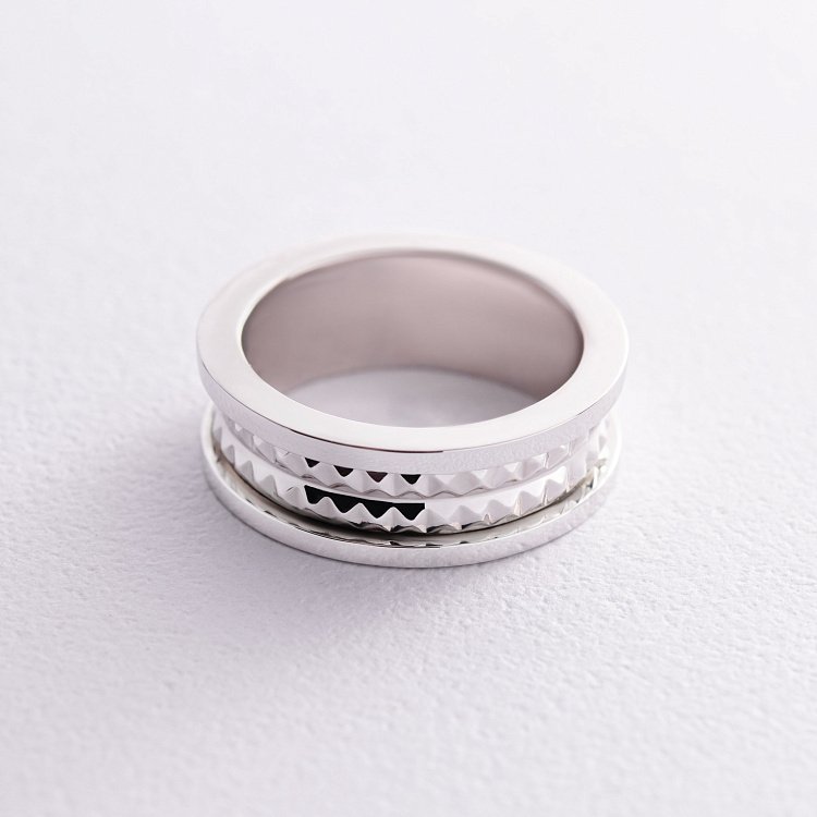 Каблучка "Gina" у білому золоті к07413 від ювелірного магазину Онікс - 3