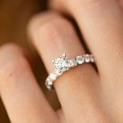 Помолвочное кольцо с бриллиантами (белое золото) 222031121 от ювелирного магазина Оникс - 9