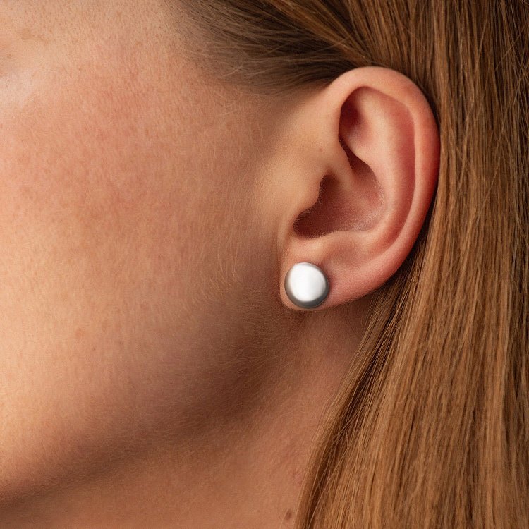 Золоті сережки - пусети "Кружечки" с05775 від ювелірного магазину Онікс