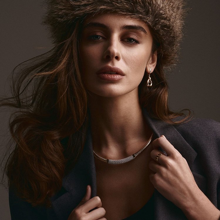 Сережки "Дакота" у червоному золоті с08112 від ювелірного магазину Онікс - 1