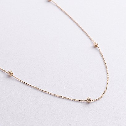 Кольє "Кульки" у жовтому золоті кол02586 №2