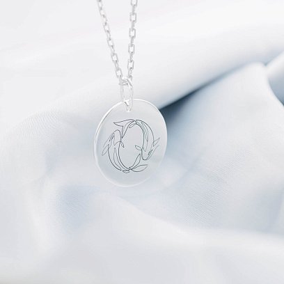 Серебряный кулон "Стихия воды" 133090ст №5