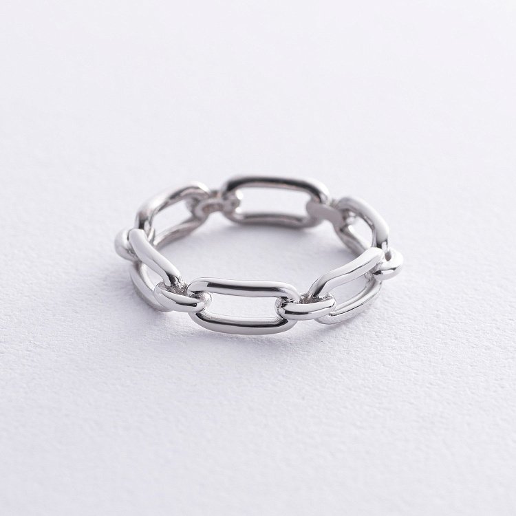 Каблучка "Ланцюжок" у сріблі 7091 від ювелірного магазину Онікс - 2