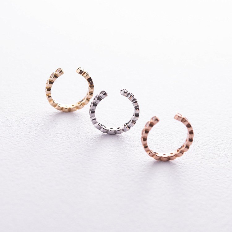 Каффа "Джессика" в красном золоте (фианиты) с08024 от ювелирного магазина Оникс - 5